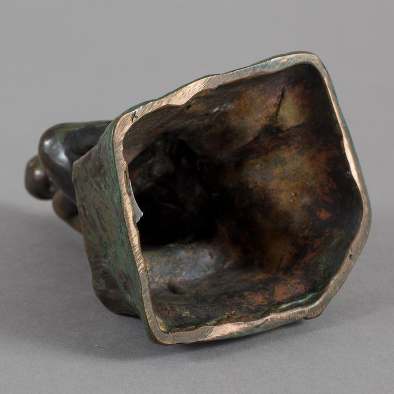 CARL ELDH, Bronsskulptur, signerad. Otydlig gjutarstämpel.