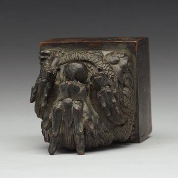 A bronze seal, presumably late Qing dynasty.