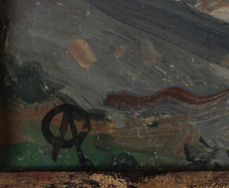 OLOF ARBORELIUS, olja på pannå, monogramsignerad AO.