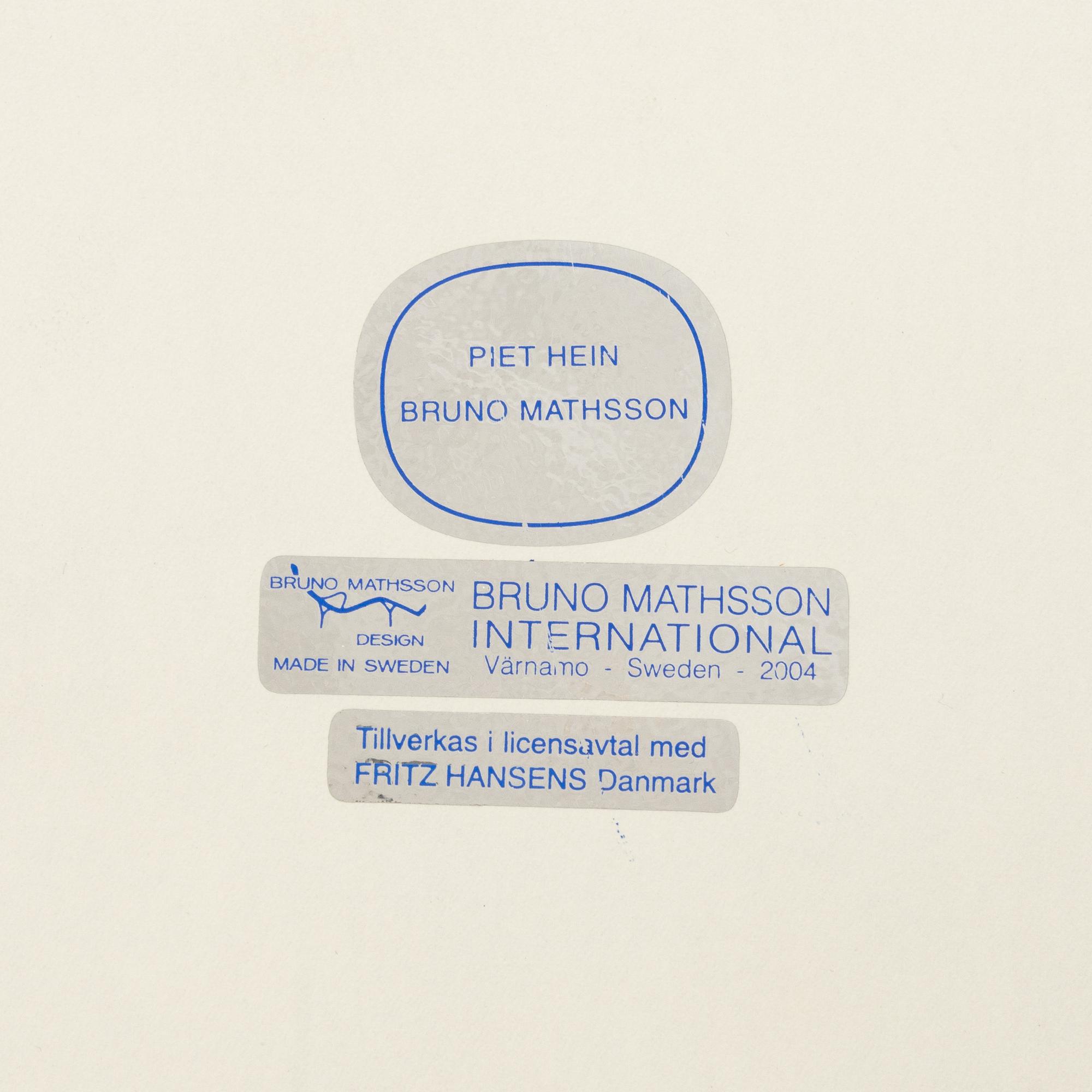 Bruno Mathsson & Piet Hein, matbord, "Superellips", Bruno Mathsson International, 2004.