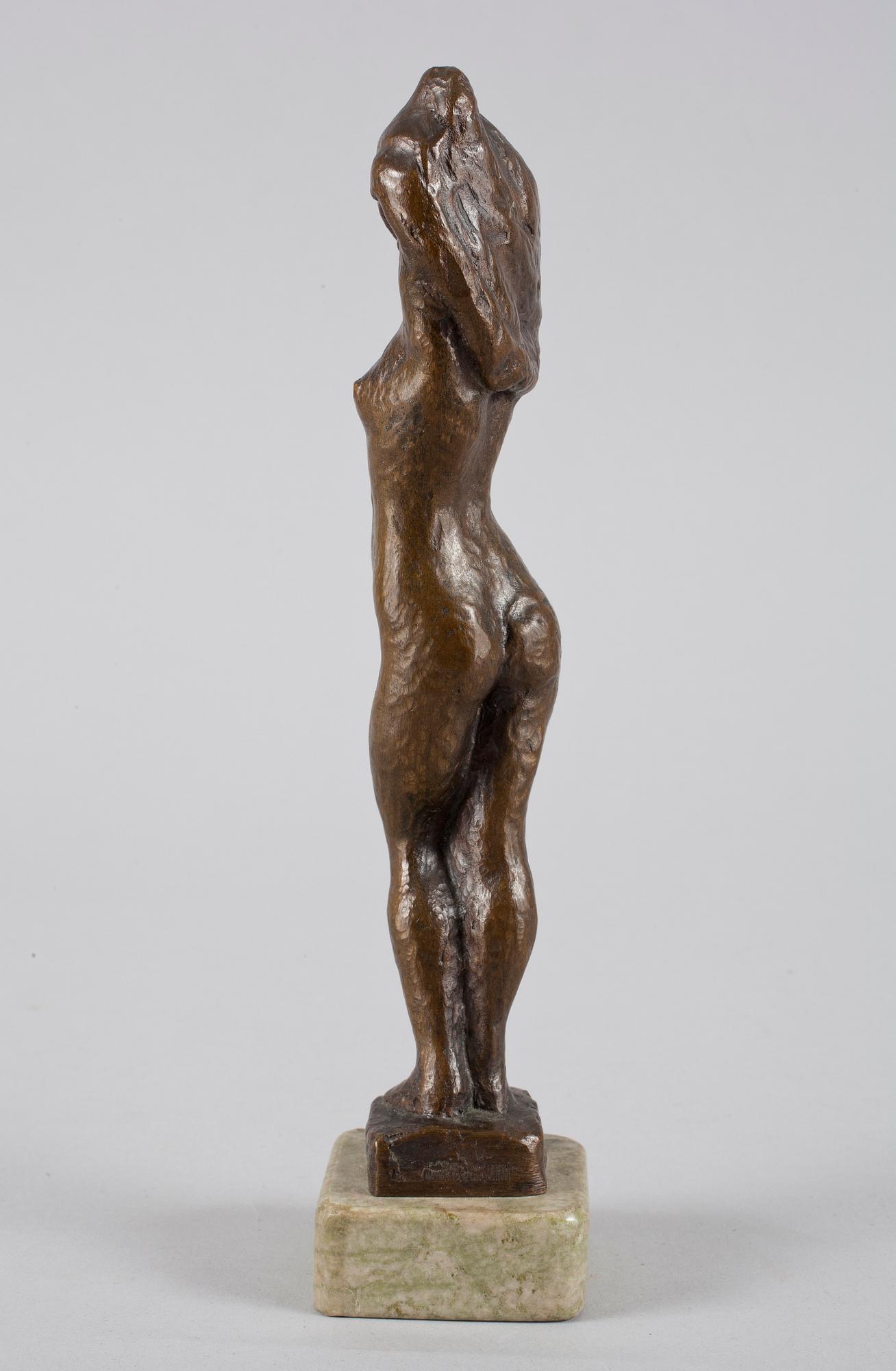 HELGE HÖGBOM, Skulptur, brons, sign.