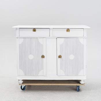 A painted Gustavian style sideboard, late 19th Century.