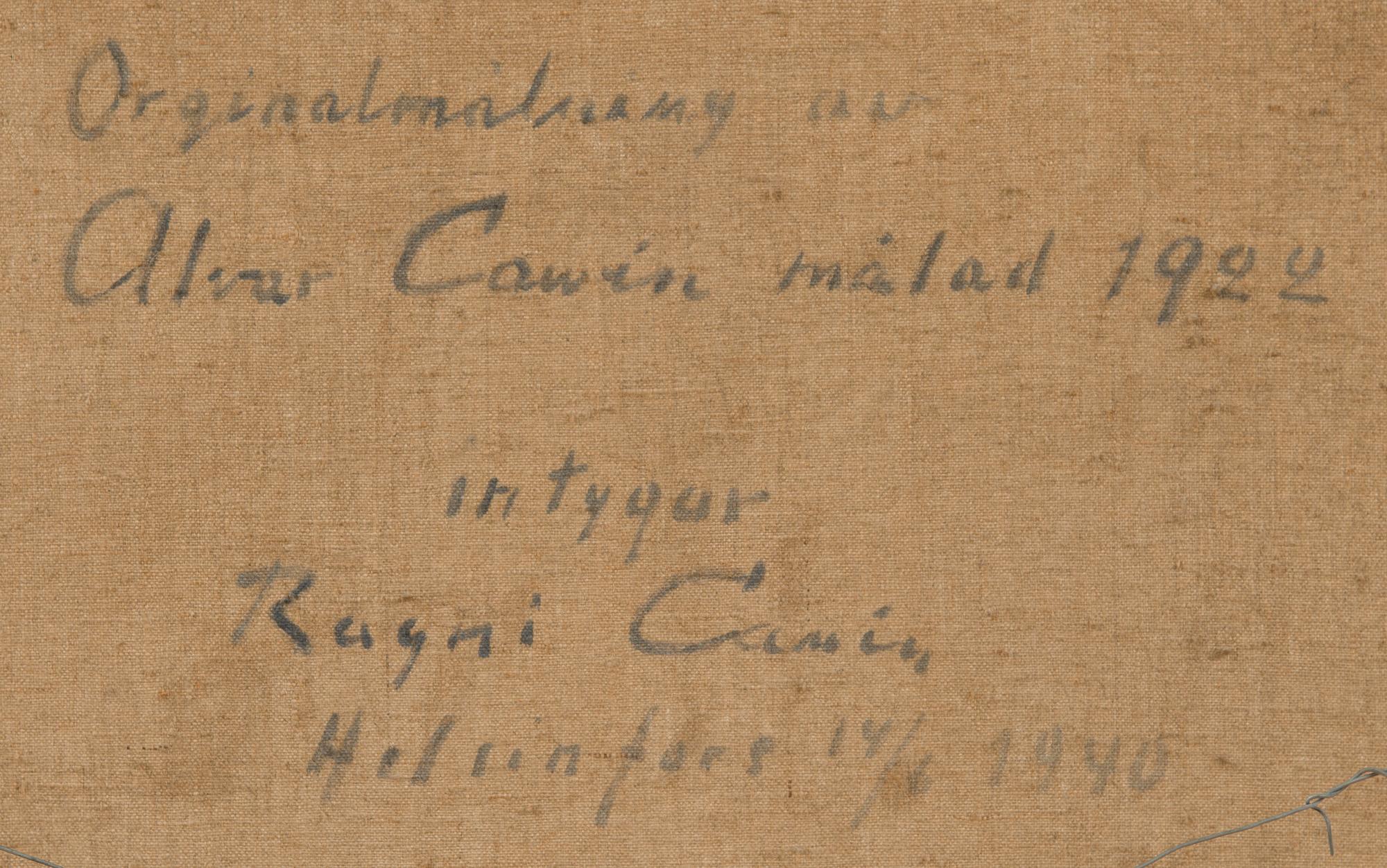 ALVAR CAWÉN, HAITARINSOITTAJA.