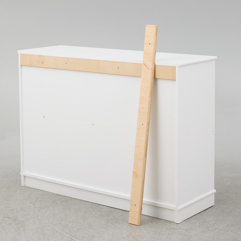 A chest of drawers/bookcase, Oliver Furniture.