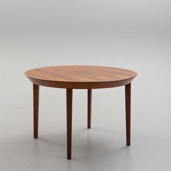 A 1950s/1960s rosewood veneer table.