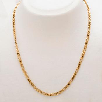 An 18K gold necklace from Arezzo Italy.