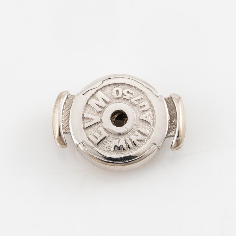 Earrings, a pair, 18K white gold with brilliant-cut diamonds totalling 0.46 ct,.