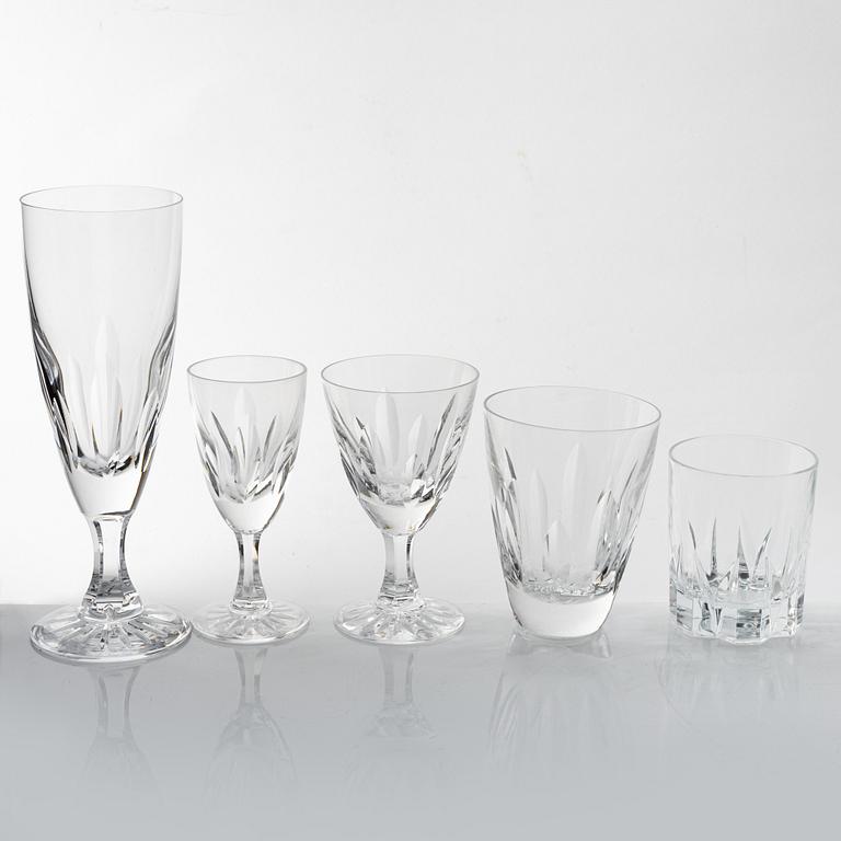 An 85-piece glass service, Kosta, Sweden, second half of the 20th century.