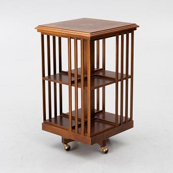 Rotating bookcase, late 20th century.