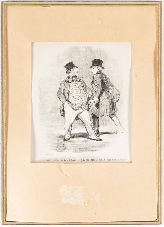 A set of four lithograph by HONORÉ DAUMIER.