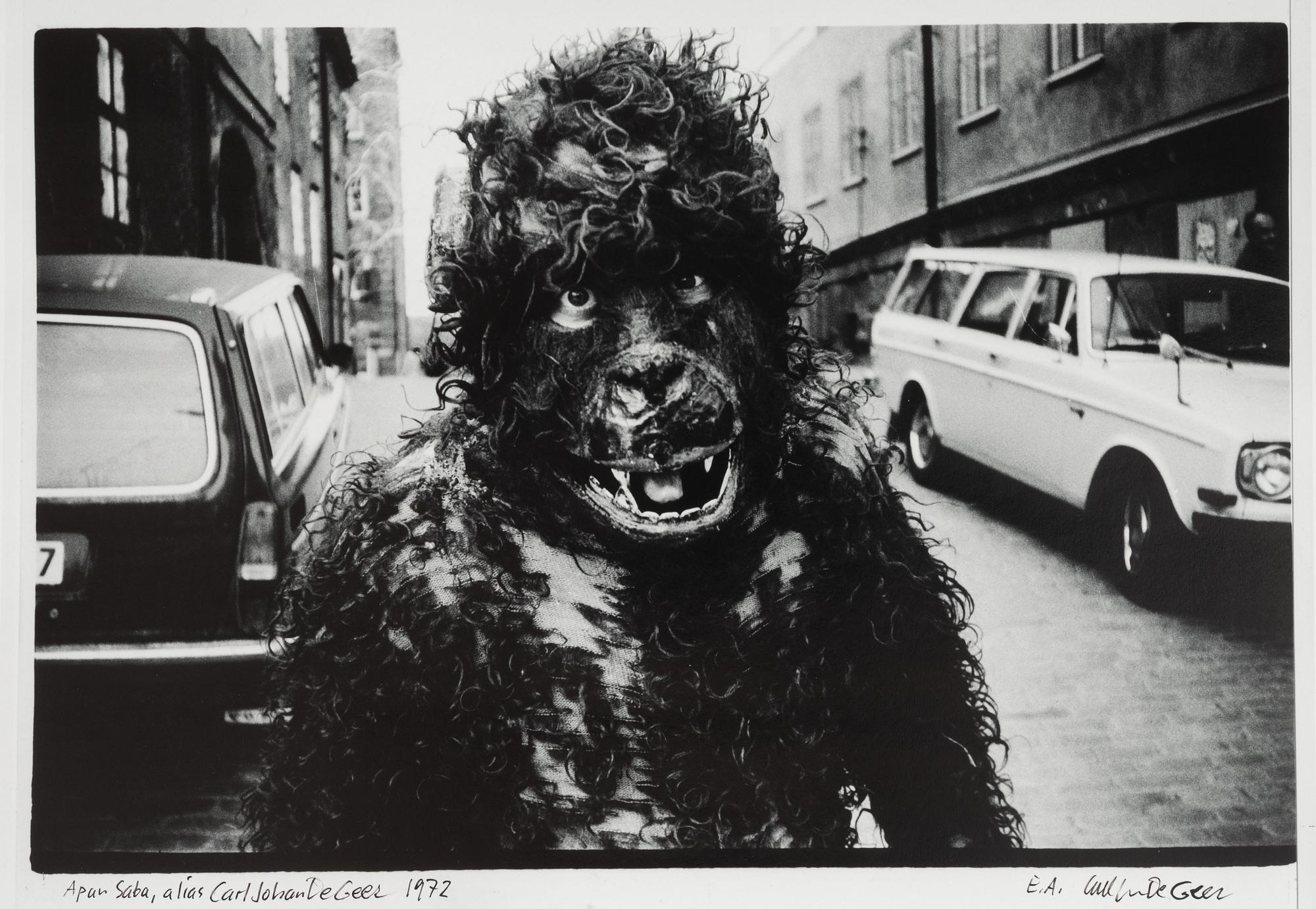 Carl Johan De Geer,  "Apan Saba, alias Carl Johan De Geer, 1972".