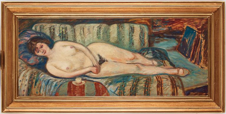 Helmer Osslund, "Liggande modell" (Nude act).
