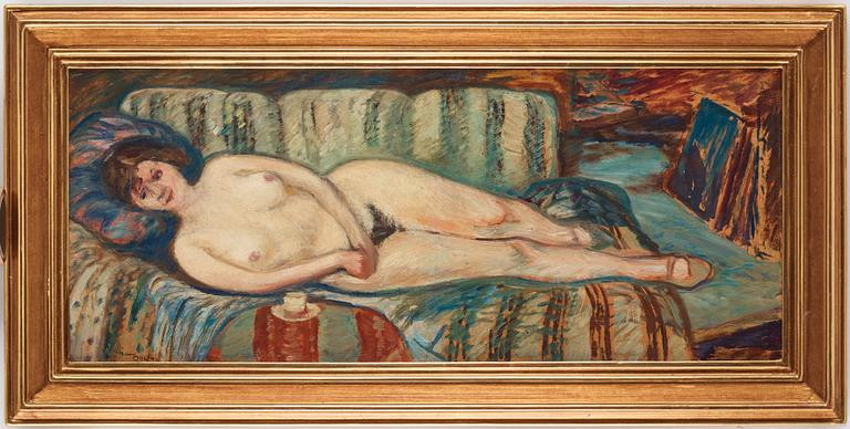 Helmer Osslund, "Liggande modell" (Nude act).