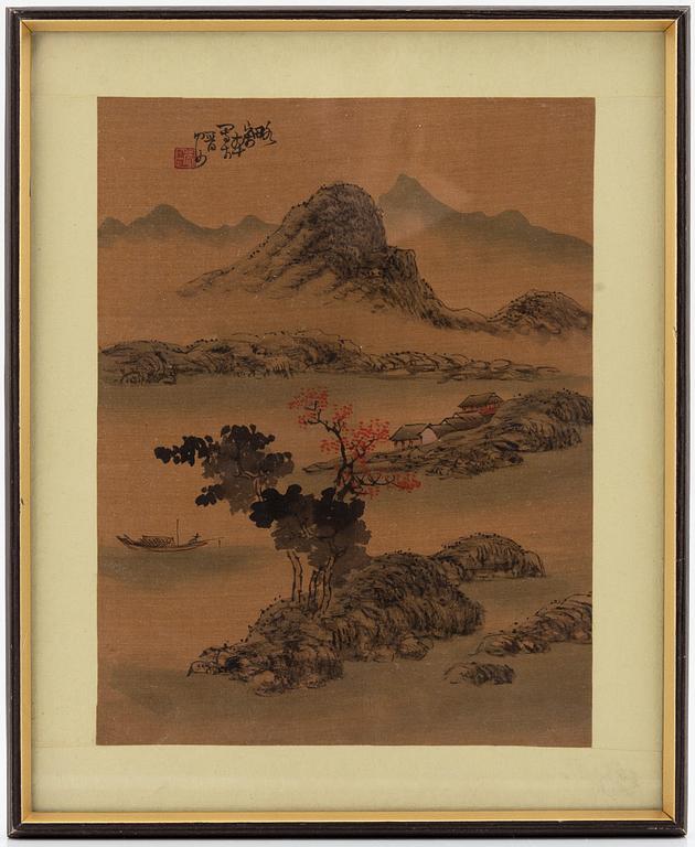 A Chinese painting by unidetified artist, circa 1900.