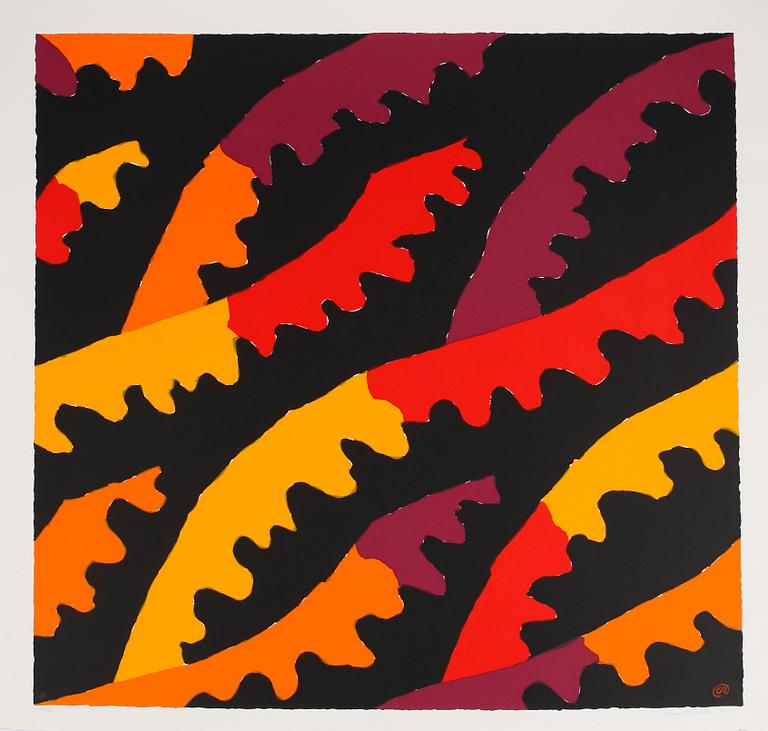 LENNART RODHE, färgseriegrafi, signerad, numrerad 43/50 samt daterad 1991.