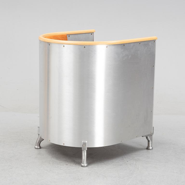 An'Aluminum chair' by Mats Theselius for Källemo, designed 1990.