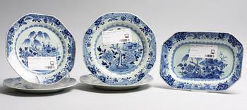 SERVISDELAR, 5 st, Kina, 1700-tal.