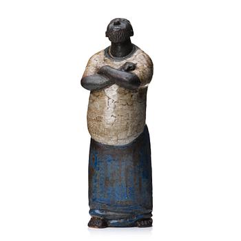 112. Åke Holm, a stoneware sculpture, 'Pontius Pilate', Höganäs, Sweden 1940-50s.