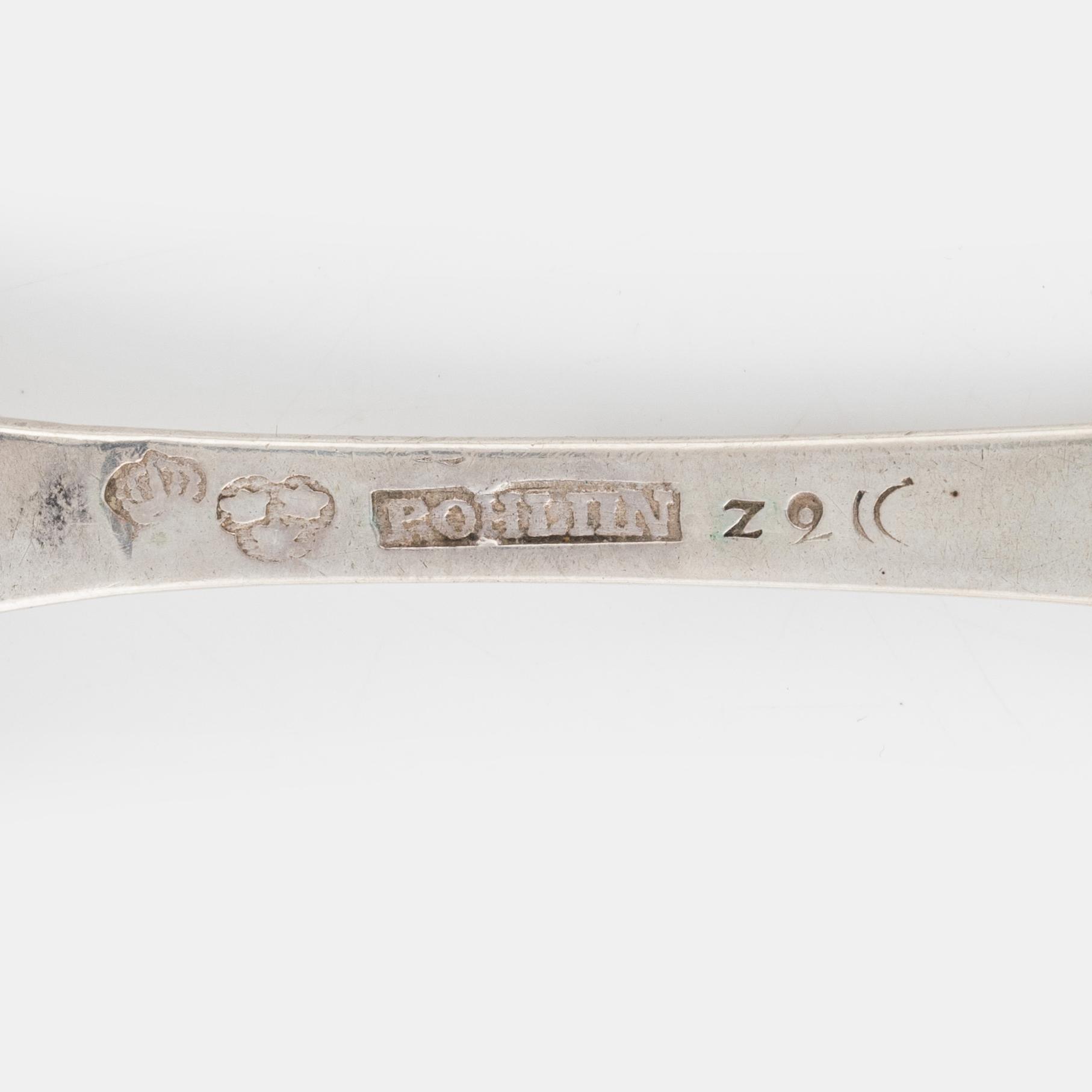 Matskedar, 10 st, silver, 1800-tal.