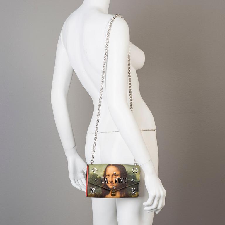 Chain wallet pouchette "Da Vinci Mona-Lisa " from Master collection by Jeff Koons 2017 for Louis Vuitton.