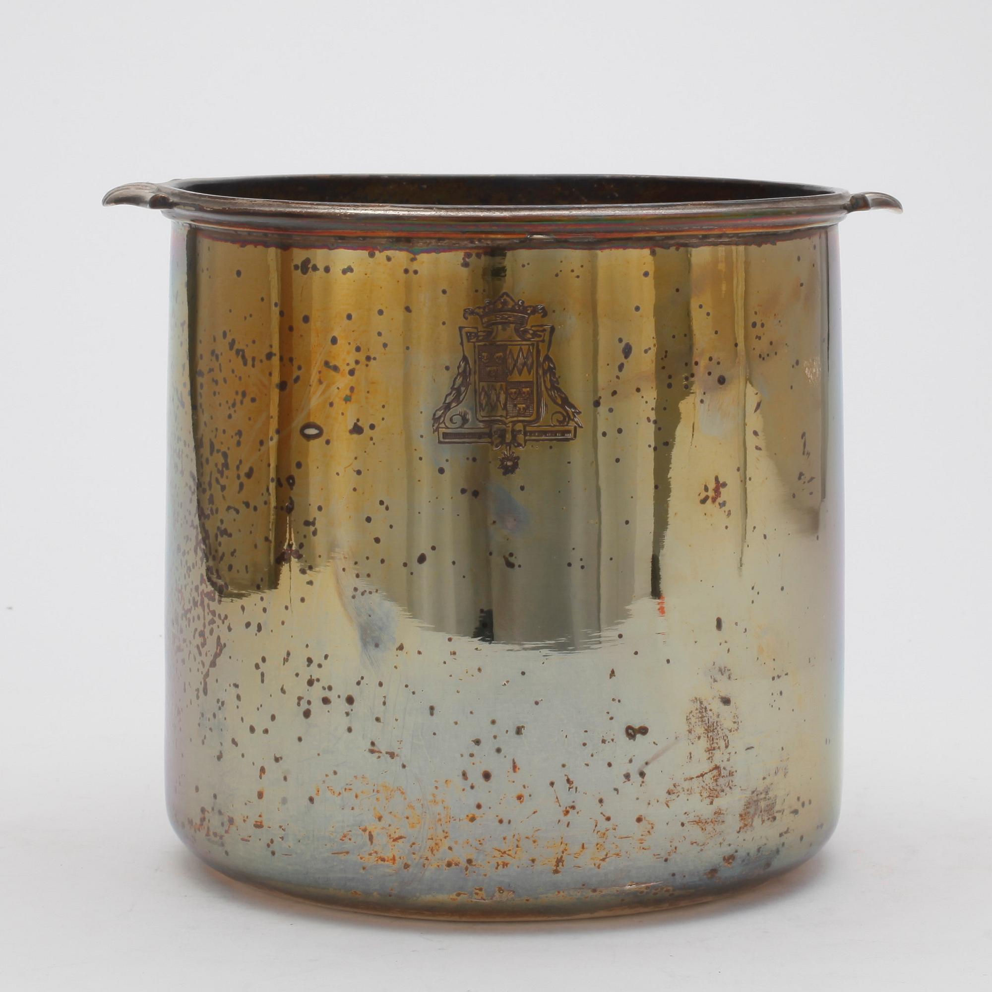 CHAMPAGNEKYLARE, nysilver, 1900-talets början.