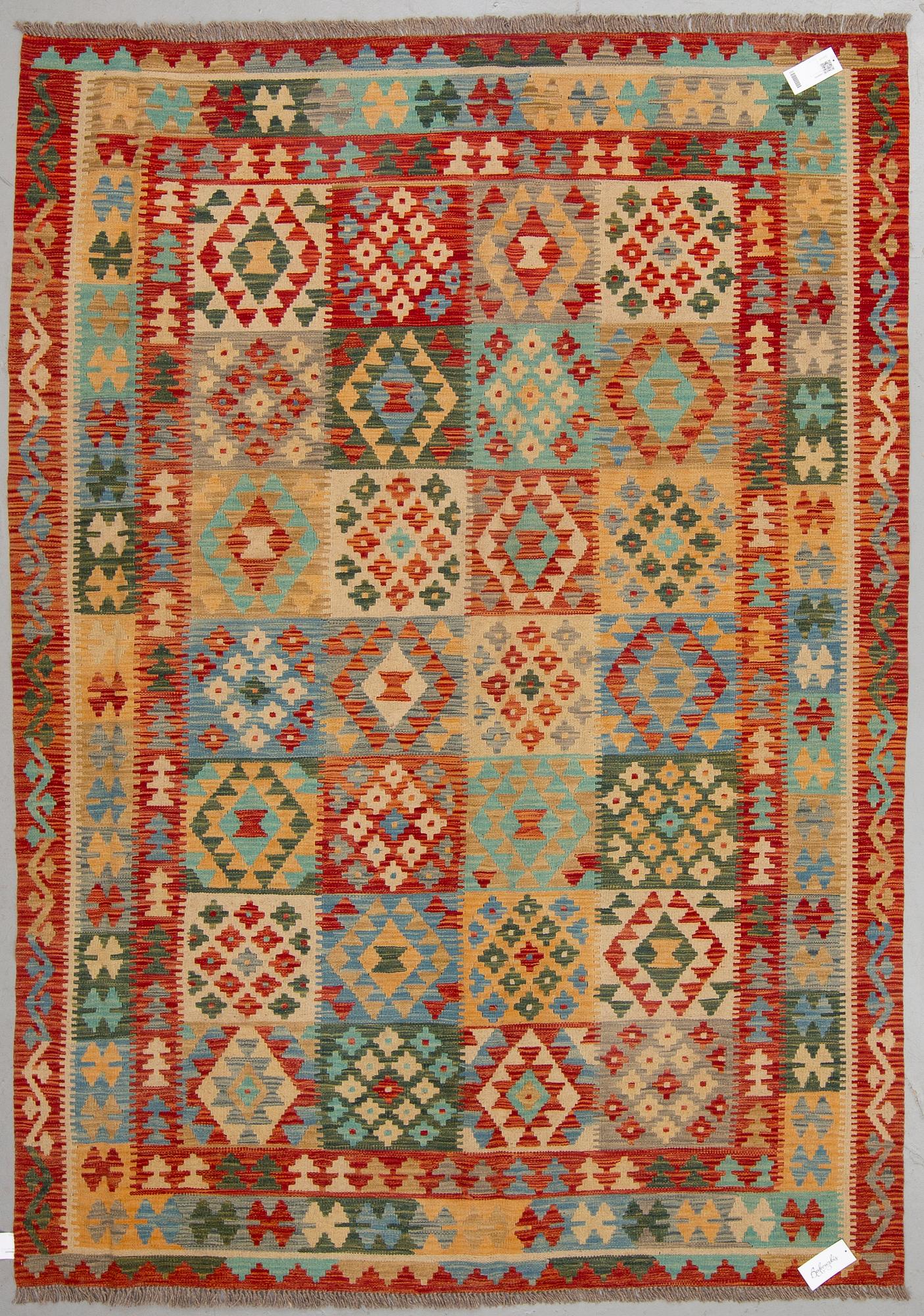A carpet, kIlim 244 x 177 cm.