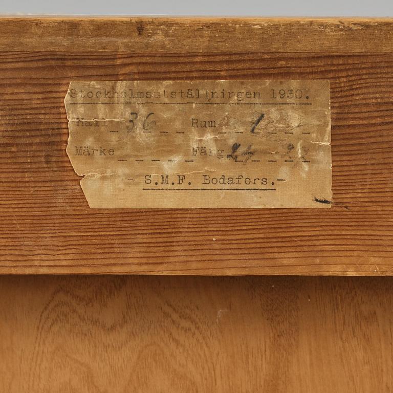 Osvald Almqvist, soffa, Svenska Möbelfabrikerna, Bodafors, för Stockholmsutställningen 1930.