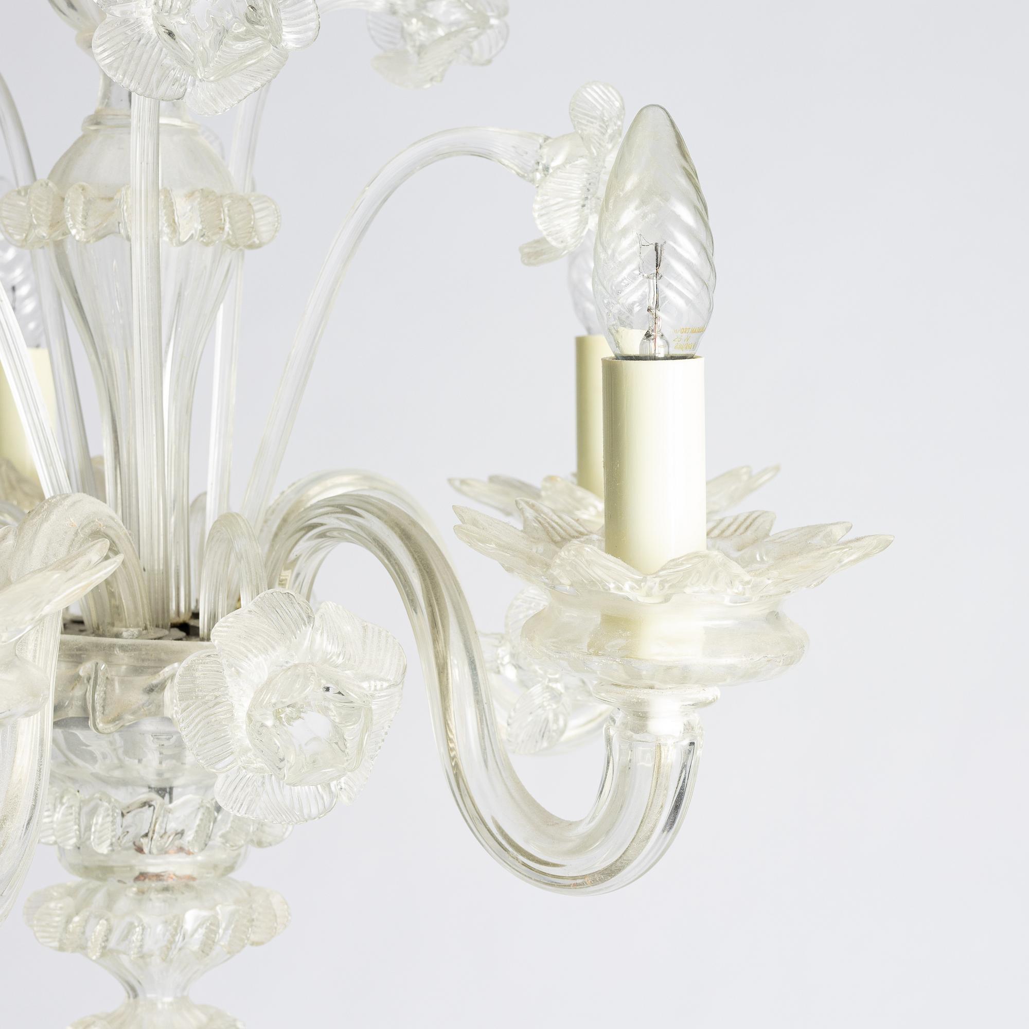 A Venetian type chandelier, mid-20th century.