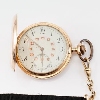 FICKUR, 14K guld, savonett, 1900-talets första hälft.