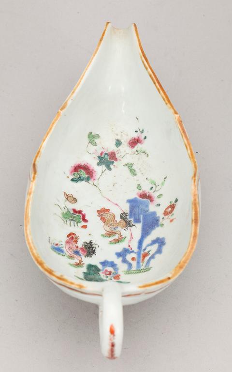 SÅSSNIPA, kompaniporslin. Qing dynastin, Qianlong (1736-95).