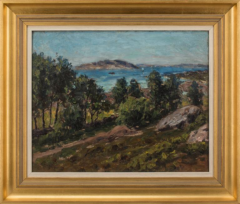 PER EKSTRÖM, olja på duk. Signerad och daterad 1896.