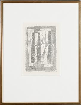 WALDEMAR LORENTZON, litografi, signerad, provtryck.