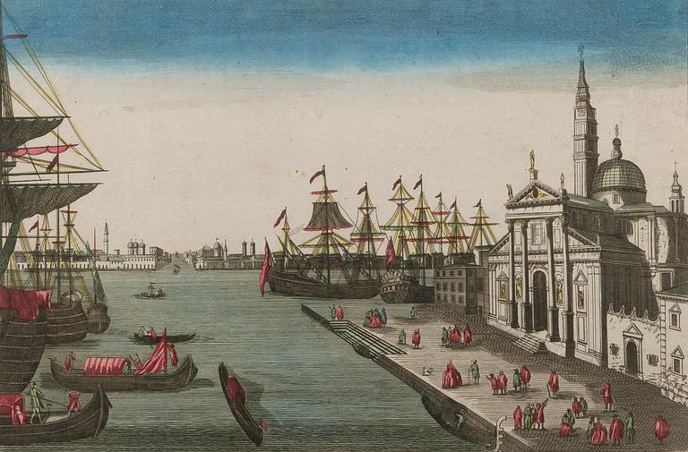 hand-coloured copper plate, Paris, the second half of the 18th century.