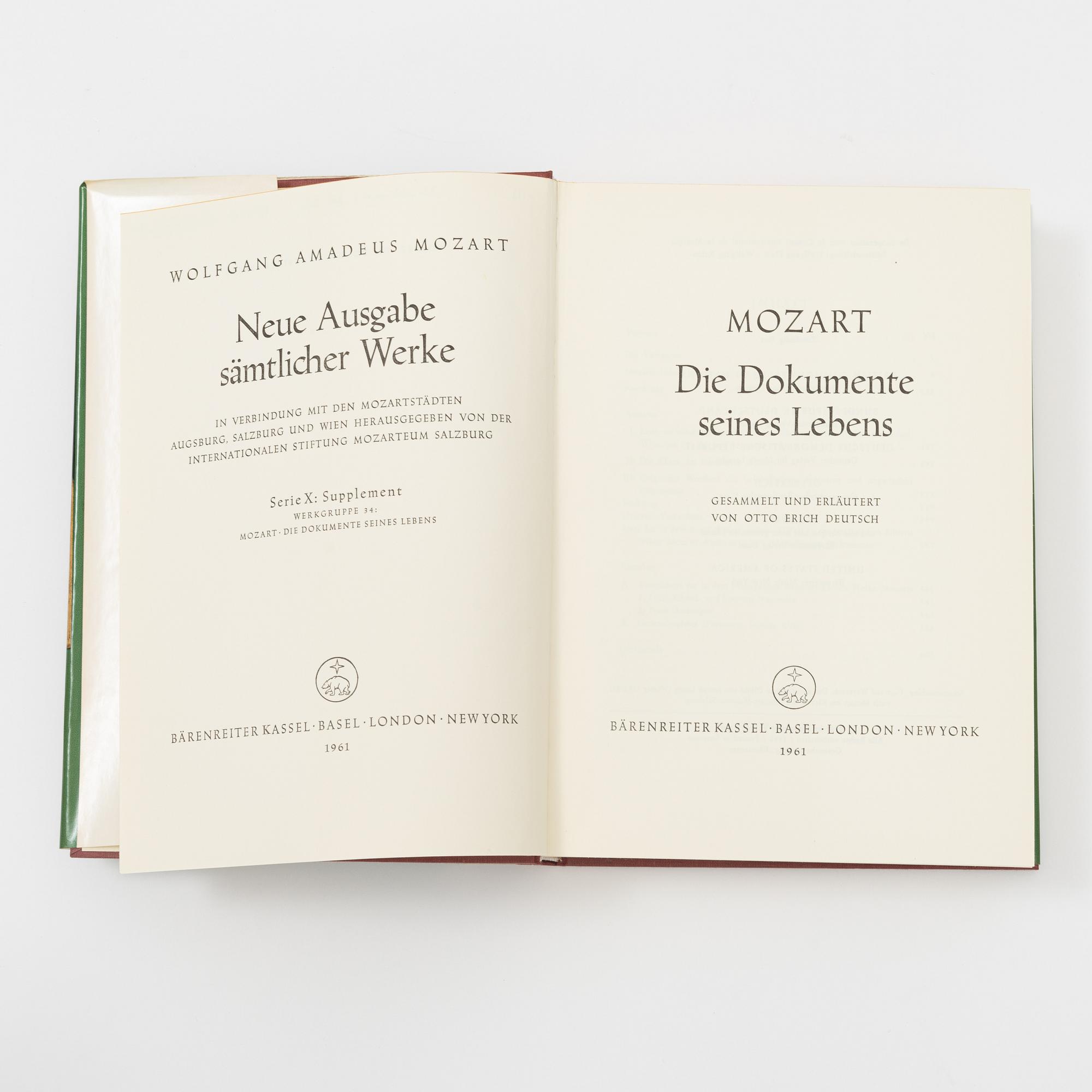 Books, 81 vol. Wolfgang Amadeus Mozart. "Neue Ausgabe sämtlicher Werke", (more published).