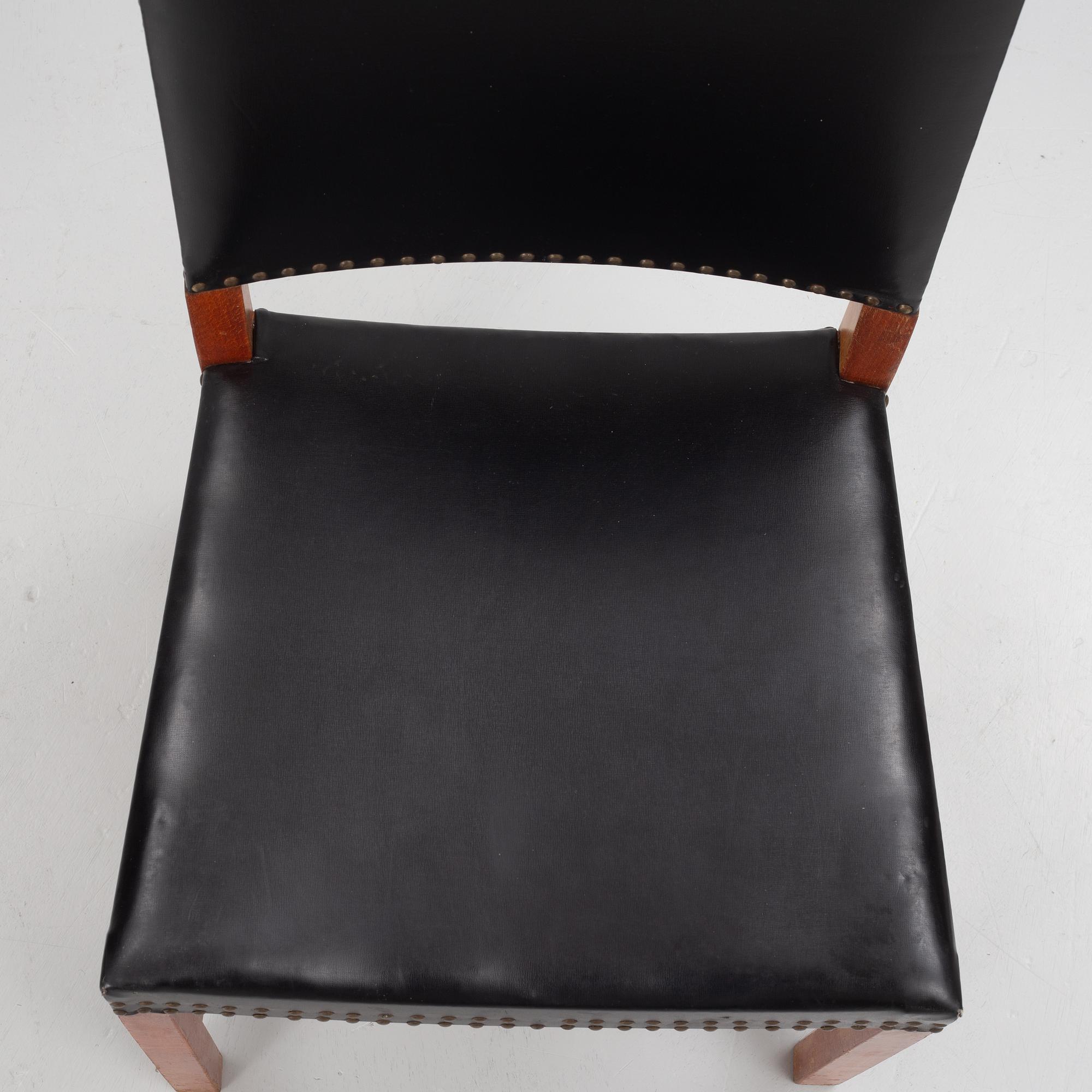 Karl Erik Ekselius, a set of four chairs, JOC, Vetlanda, mid 20th Century.