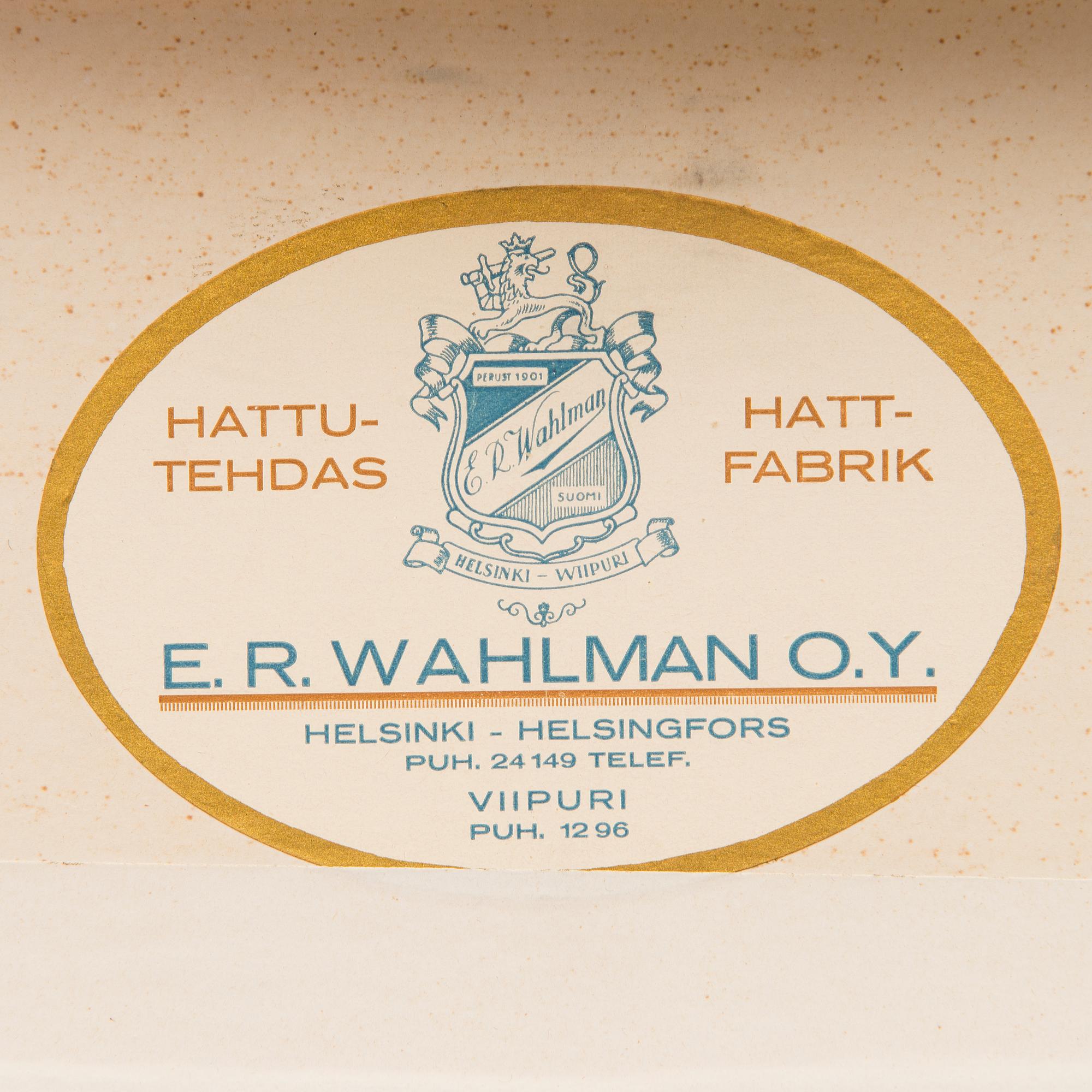 SILINTERIHATTU RASIASSA, E.R. Wahlman, Helsinki / Viipuri, 1900-luvun alkupuoli.