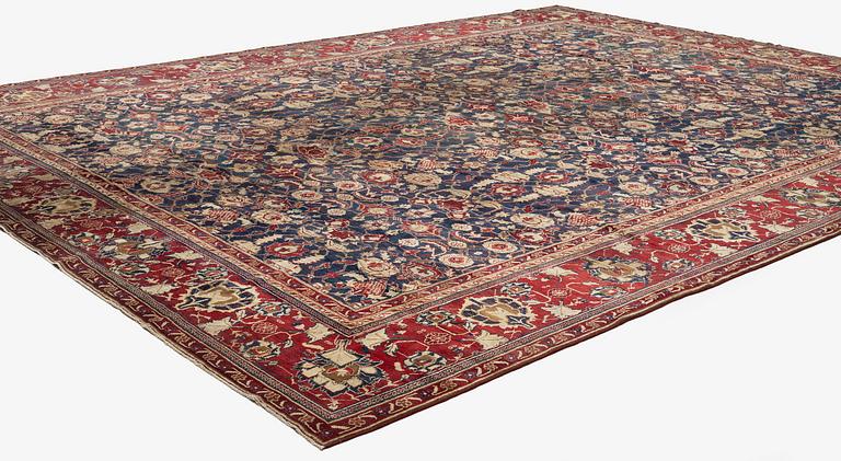 Matta, antik Agra, norra Indien, ca 525 x 400 cm.