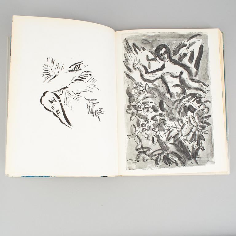 A MARC CHAGALL "Dessins pour la bible" with 24 colour lithographes, Paris 1960.