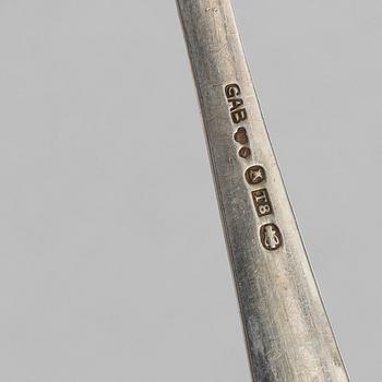 Jacob Ängman, Cutlery set, 36 pieces, silver, “Rosenholm”, GAB.