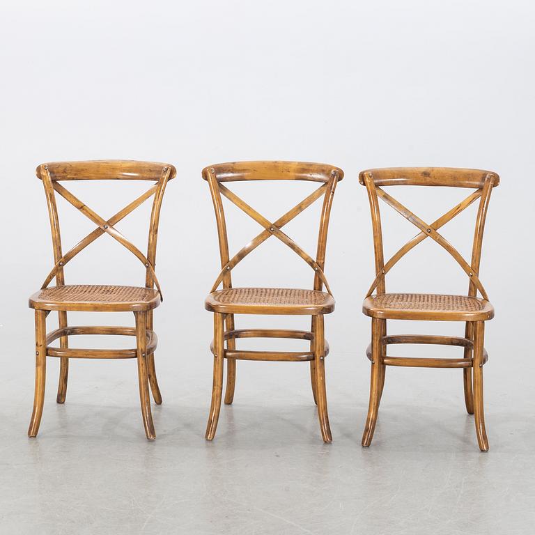 5 CHAIRS, first half of the 20th century.