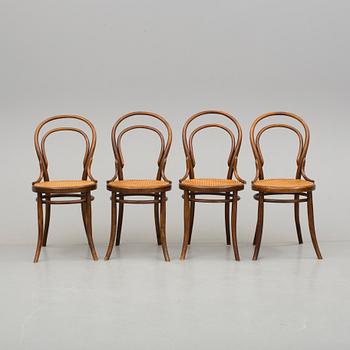 STOLAR, fyra stycken, cafémodell, 1900-talets början.