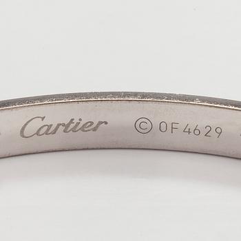 Cartier, rannekoru "Love", 18K valkokultaa, briljanttihiottuja timantteja.