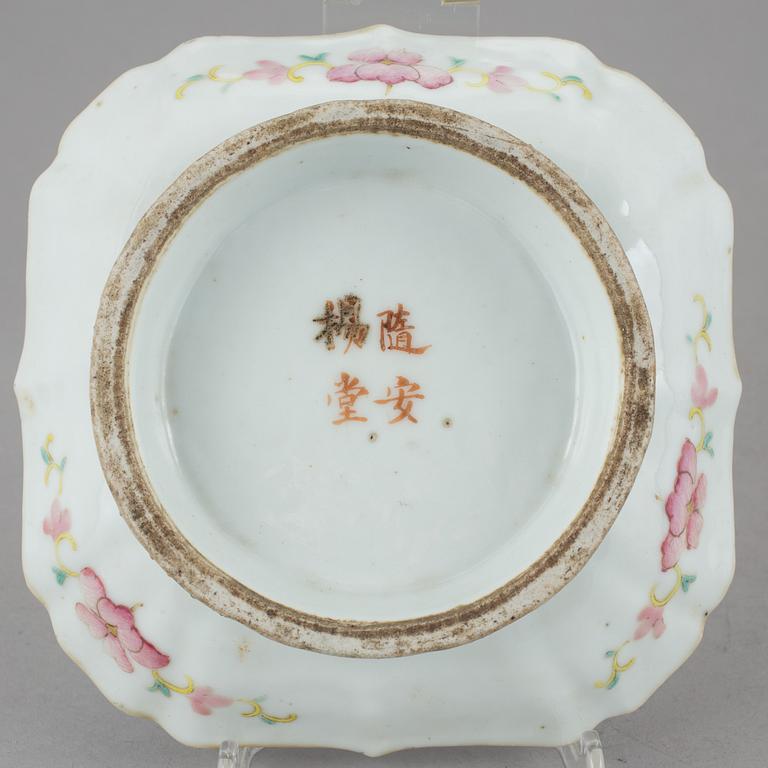 PARTI PORSLIN, 8 delar, Kina, 1800-tal.