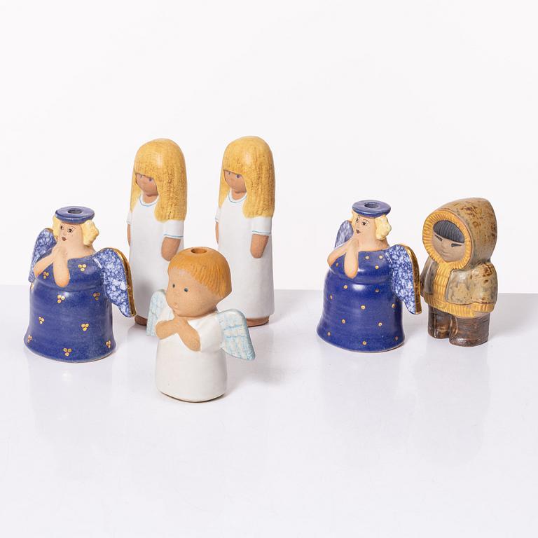 Lisa Larson, six figurines.