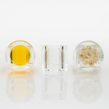Siv Lagerström, three rings, acrylic plastic, 1970s.