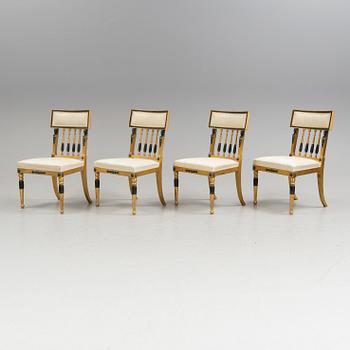 A set of four chairs by Nordiska Kompaniets, first half of the 20th century.