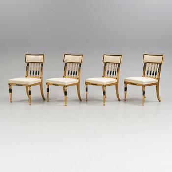 STOLAR, 4 st, Nordiska Kompaniet, empirestil, 1900-talets.