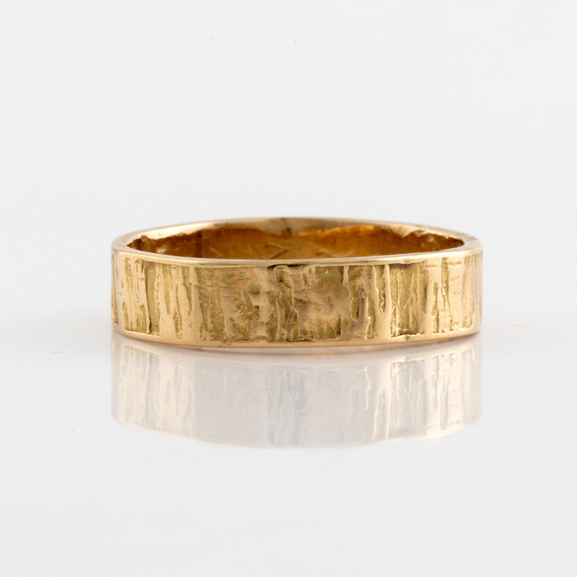 Björn Weckström, ring, 18K guld, Lapponia 1970, Finland.