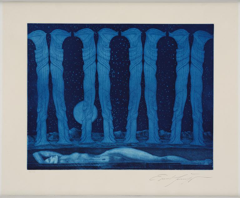 Ernst Fuchs, Untitled from: "Hommage aux Prix Nobel" (The Nobel Prize Portfolio).