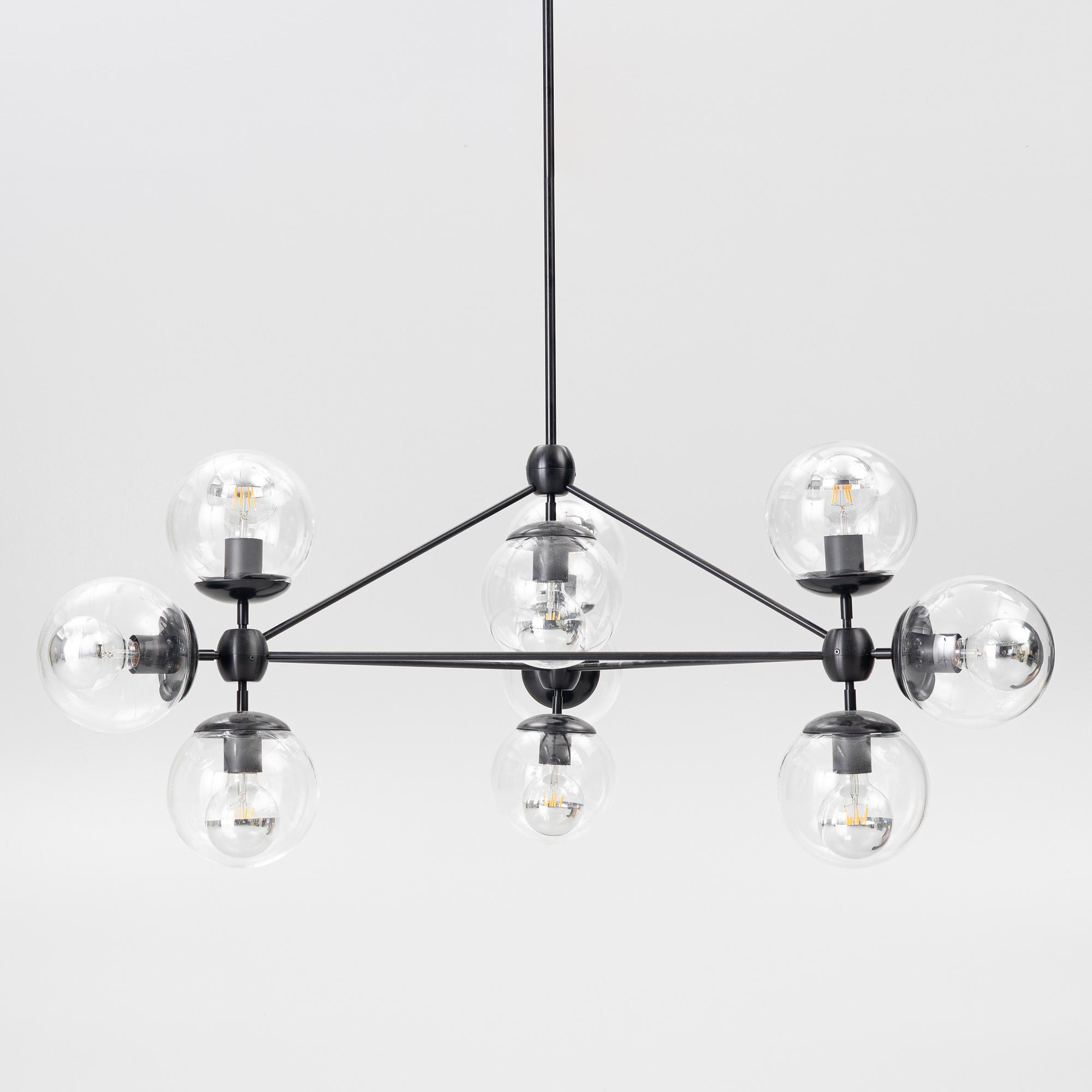 Jason Miller, taklampa, "Modo Chandelier", Roll & Hill.